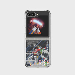 Voltron Force FlipSuit Case Card Set for Galaxy Z Flip5 with NFC Key Ring