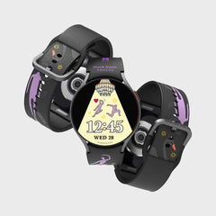 BTS Music Theme Black Swan Hybrid Watch Strap for Galaxy Watch6 40mm
