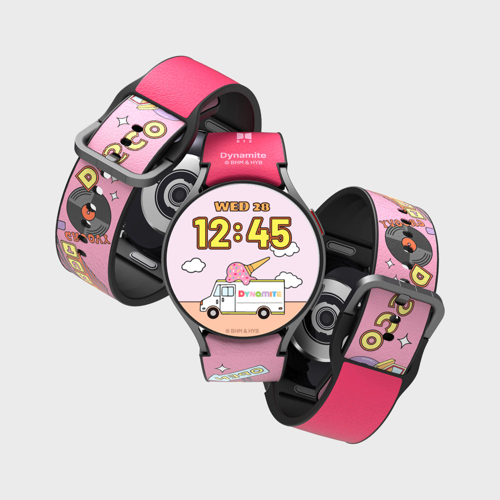BTS Music Theme Dynamite Hybrid Watch Strap for Galaxy Watch6 40mm