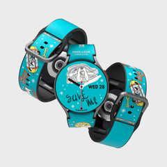 BTS Music Theme FAKE LOVE Hybrid Watch Strap for Galaxy Watch6 40mm