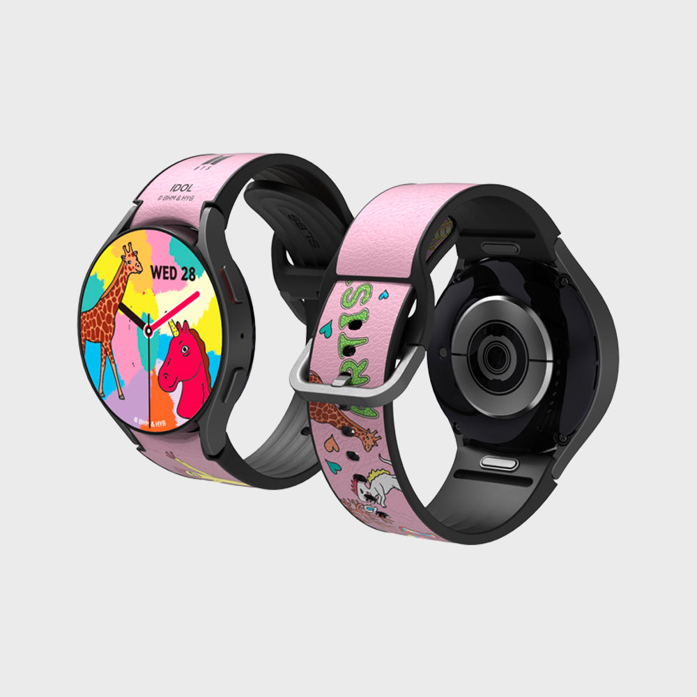 BTS Music Theme IDOL Hybrid Watch Strap for Galaxy Watch6 40mm