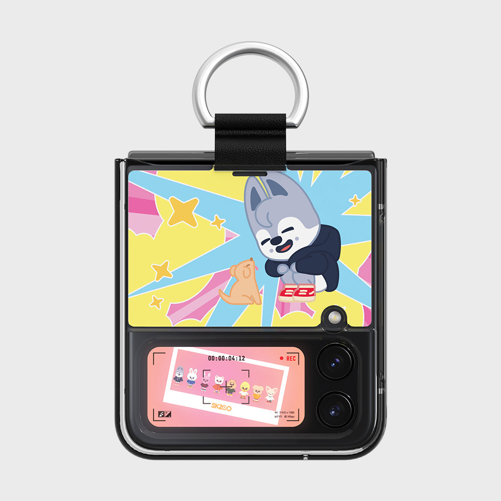 Official SLBS x SKZOO Z Flip4 Ring Palette, Wolf Chan